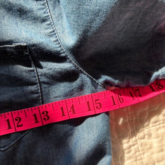 Levi's Chambray Button-Up Mini Dress - Girls L (12-13 yrs) - Picture 8 of 13